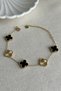 Caprea Steel 17+4cm Double Sided Black Gold Women's Bracelet Women's Steel Bracelet - 2