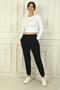 Women's Trousers with Elastic Waist and Pockets - 2