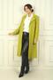 Straight Cut Imported Stash Coat with Side Pockets, Lined Inside, Belted Waist and Lapels - 2