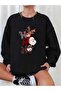 New Year's New Year Concept Ho Ho Ho Printed Crew Neck Oversize Sweatshirt Unisex