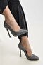 Women's Stiletto Glitter Platinum Sultan - 4