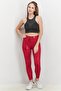 Women Regular Fit Pull On Training Leggings, Strawberry Red - 3