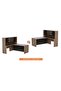 Truffle Davos Oak-Lava Grey ED-LTDO-LG Executive Desk - 2