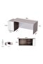 Light Concrete-Premium White ED3-LSLCW Executive Desk 180 cm - 5