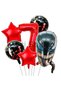 Toxic Rage Venom 7 Years Old Birthday Balloon Set Venom Red Concept Birthday Party Balloon Set