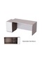 Light Concrete-Premium White ED3-LSLCW Executive Desk 180 cm - 4