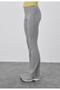 Women's Gray Color Striped Spanish Leg Trousers - 4