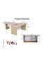 Coco Bolo Prem White ED5-LSCBW Executive Desk 320 cm - 6