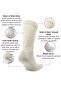 جوارب PETER Wool Stretch+ مبطنة بالكامل وواسعة للغاية مع تقنية Teknoloji، عبوة من زوجين باللون الأسود - 5