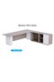 Light Concrete-Premium White ED4-LSLCW Executive Desk 180 cm - 5