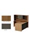 Natural Dijon Walnut-Lava Grey ED-LDN-LG Executive Desk - 4
