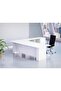 Premium White ED4-LSPW Executive Desk 180 cm