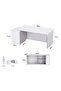 Premium White ED3-LSPW Executive Desk 180 cm - 5