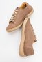 Women's Comfort Rubber Laced Sports Casual Shoes Real Leather Br 44186 Nubuck Mink - 6