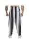 Men's Loose Fit Striped Sweatpants Bgsm Pnt1404 - 7
