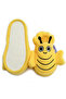 Milk&Moo Buzzy Bee Toddler Kids Slippers, %100 Cotton,For House,Bath, Indoor Use - 6