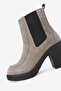 Women's Mink Suede Genuine Leather Number 36-41 Thick Heel Chelsea Boots & Booties - 5