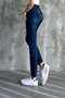 Navy Blue Women's High Waist Mom Skinny Jeans - 8