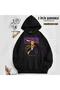Lebron James Stone Printed Hooded Sweatshirt (2 Thread)
