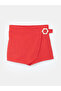 Ecru Crew Neck Basic Girls' Blouse and Shorts Skirt 2-Piece Set - 3