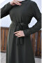 Belted dress 0582-04 khaki - 4