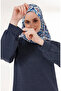 3066-03 موديل تونيك نيلي - تفاصيل أزرار - 2