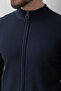 Duz Slim Fit Half Fisherman Collar Men's Cardigan Navy Blue - 11227.22Y - 2