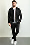 Striped Slim Fit Men's Coat and Trousers Set Black - 17148.23Y - 3