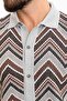 Patterned Slim Fit Shirt Collar Men's Knitwear Cardigan Light Gray - 11479.24Y - 2