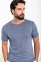 Gray Slim Fit Crew Neck Men's T-Shirt Navy Blue - 36811.24Y - 3