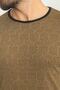 تي شيرت رجالي بتصميم نحيف ورقبة دائرية، لون جملي - 36784.23Y - 2