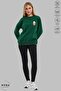 Unisex Long Sleeve Bubu Dudu Scooter Printed Crew Neck Hoodless Ribbed Oversize Sweatshirt - 6
