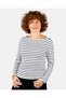 Boat Neck Long Sleeve Women's T-Shirt