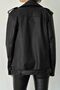 Elvera New Season Oversized Long Women's Black Leather Jacket - 6
