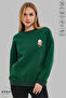 Unisex Long Sleeve Bubu Dudu Scooter Printed Crew Neck Hoodless Ribbed Oversize Sweatshirt - 4
