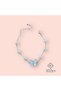 Butterfly and Pearl Detailed Enameled Mother of Pearl Enameled Steel Bracelet - 2