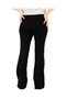 High Waist Flared Leg Black Steel Knitted Women's Leggings Pants - 4