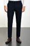 Straight Slim Fit Classic Men's Trousers Navy Blue - 38240.24Y - 3