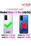 Sand Pink Edges Thick Pan Silicone Case for Xiaomi Redmi Note 11 Pro - 5