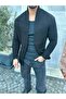 Cardigan Thick Knitted Shawl Collar Pocket Poncho Knitwear Cardigan Without Closure