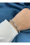 Silver Premium Oxxo Heart Model Zircon Stone Steel Bracelet - 3