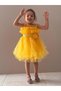 Girl's Tutu Vena Dress Mnk285 Yellow - 2