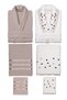 Embroidered Pompom 10-Piece Family Set Women's & Men's Bathrobe Set - 2