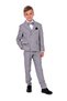 Double-Breasted Italian Cut Montero Boys' Suit Mnk5689 Gray
