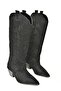 T 267765202   Black Suede Cowboy Model Women's Boots - 3