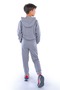 New Design Kangaroo Pocket Hooded Children's Tracksuit Mnk10073 Gray - 4