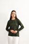 Women's Lycra Plus Size Khaki Mother's Combed Cotton Blouse New Season Striped Striped - 4