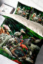 Duvet Cover Set Cotton Satin Double Size 3D Digital Natural Zoo - 2