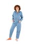 Stone Wash Blue Denim Women's Jumpsuit