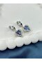 Gold & Silver Ocean Heart Steel Earrings - 6
